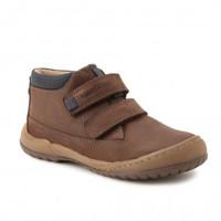 Flexy Smart Pre, Brown Waxy Nubuck Boys Riptape Boots