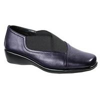 Flexx Premium Italian Leather Shoes, Navy, Size 3, Leather