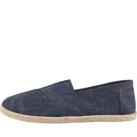 Fluid Mens Heavy Canvas Espadrilles Indigo