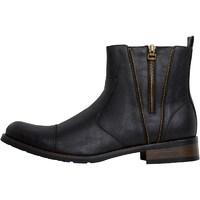 Fluid Mens Zip Detail Boots Black