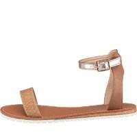 fluid womens ankle strap sandals gold