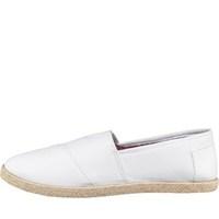 Fluid Mens Heavy Canvas Espadrilles White