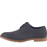 Fluid Mens Suedette Perforated Vamp Shoes Navy