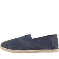 Fluid Mens Heavy Canvas Espadrilles Indigo