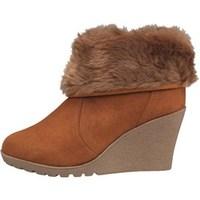 Fluid Womens Wedge Boots Tan