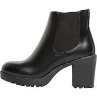 Fluid Womens Heeled Chelsea Boots Black