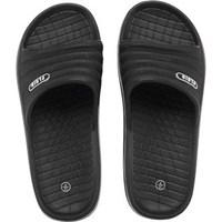 fluid womens slider sandals black