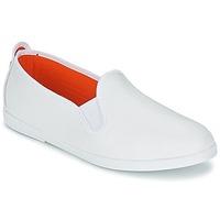 flossy madrid mens slip ons shoes in white