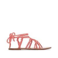 Flat Sandals with Laces and Straps