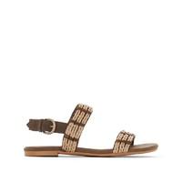 flat sandals with rope detail