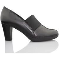 flexx comfortable shoe heel womens court shoes in black