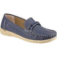 fleet foster paros womens loafers casual shoes in blue