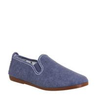 Flossy Cuenca Plimsole DENIM WASHED CANVAS