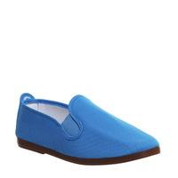 Flossy Elastic Pump TURQUOISE CANVAS