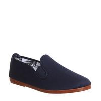 Flossy Elastic Pump NAVY CANVAS