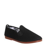 Flossy Elastic Pump BLACK CANVAS