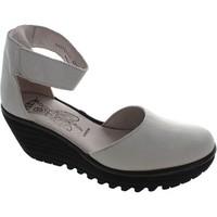 fly london yand womens court shoes in white