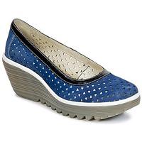 fly london yare womens court shoes in blue