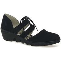 fly london poma womens casual shoes womens casual shoes in black