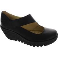 fly london yasi womens court shoes in black