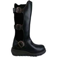 fly london synd womens high boots in black