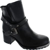 fly london lok womens low ankle boots in black