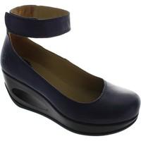 fly london heli womens court shoes in blue