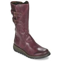 fly london sulirug womens mid boots in purple