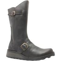 fly london mes womens high boots in brown