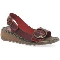 fly london tram womens casual sandals womens sandals in red