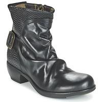 fly london mel womens low ankle boots in black