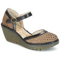 fly london yadu womens sandals in brown