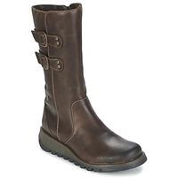 fly london suli womens mid boots in brown