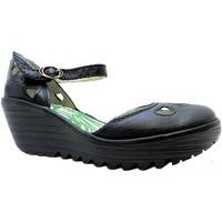 fly london yuna womens sandals in black