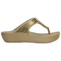 Flip Flops Women Gold Metallic Sloane Embellished