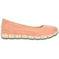 Flats Women Orange Stretch Sole