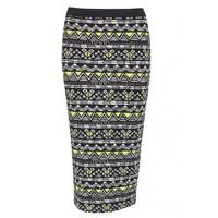 FLURO AZTEC MIDI SKIRT