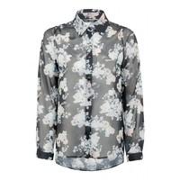 FLORAL LS CHIFFON SHIRT