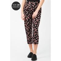 FLORAL CROP SOFT TROUSERS