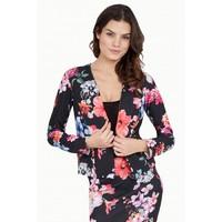 FLORAL JERSEY JACKET