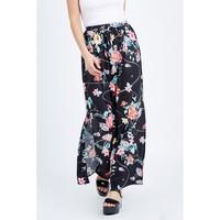 FLORAL SPLIT SIDE MAXI SKIRT