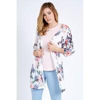 FLORAL SPLIT BACK KIMONO