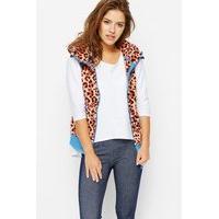 Fleece Leopard Print Gilet