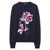 flower crewneck jumper marine