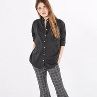 flannel ex boyfriend shirt black grey