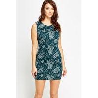 floral print bodycon mini dress