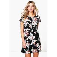 Floral Printed Shift Dress - multi