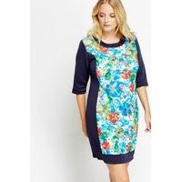 floral panel dress