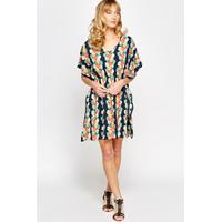 Floral Navy Kaftan