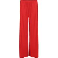 Fleur Wide Leg Palazzo Trousers - Red